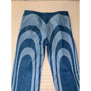 Annie Isabella Blue Striped Jeans Size 42